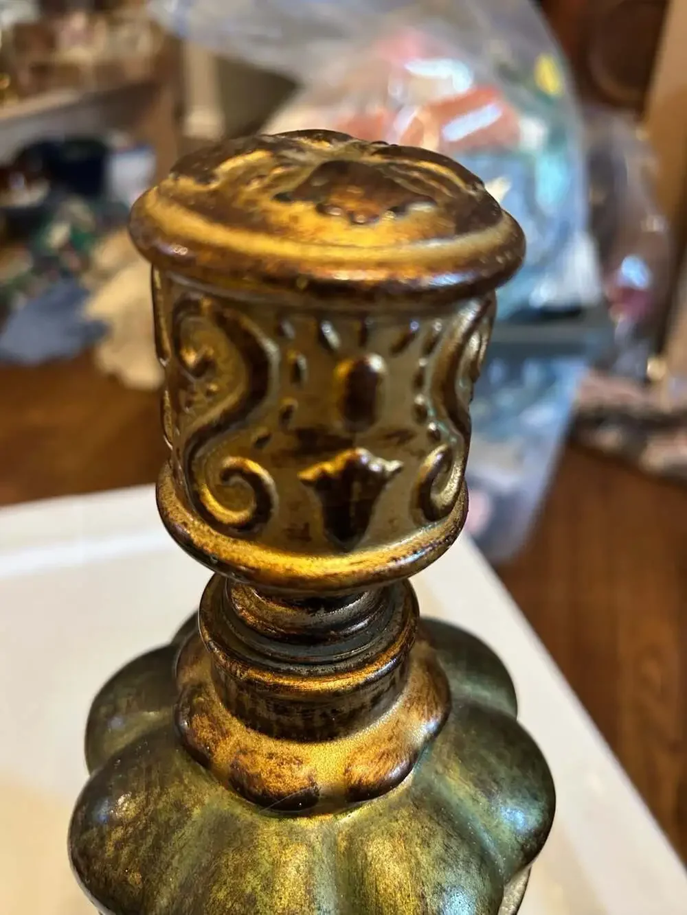 Vintage MCM Empoli Amber Glass Decanter Made in Italy